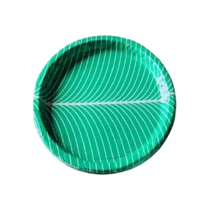Biodegradable Green Buffet Plates Easy Disposable Ecofriendly for Celebration Events (Pack of 20)
