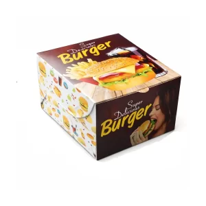 Disposable Burger Box | Size - 5 X 5 X 3 Inches