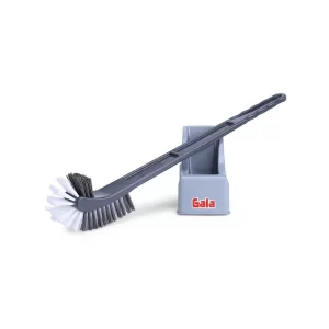 Bathroom porpouse Double Sided Toilet Brush Long Handle Plastic Toilet Cleaning Brush with Double-Sided Bristles Toilet Brush
